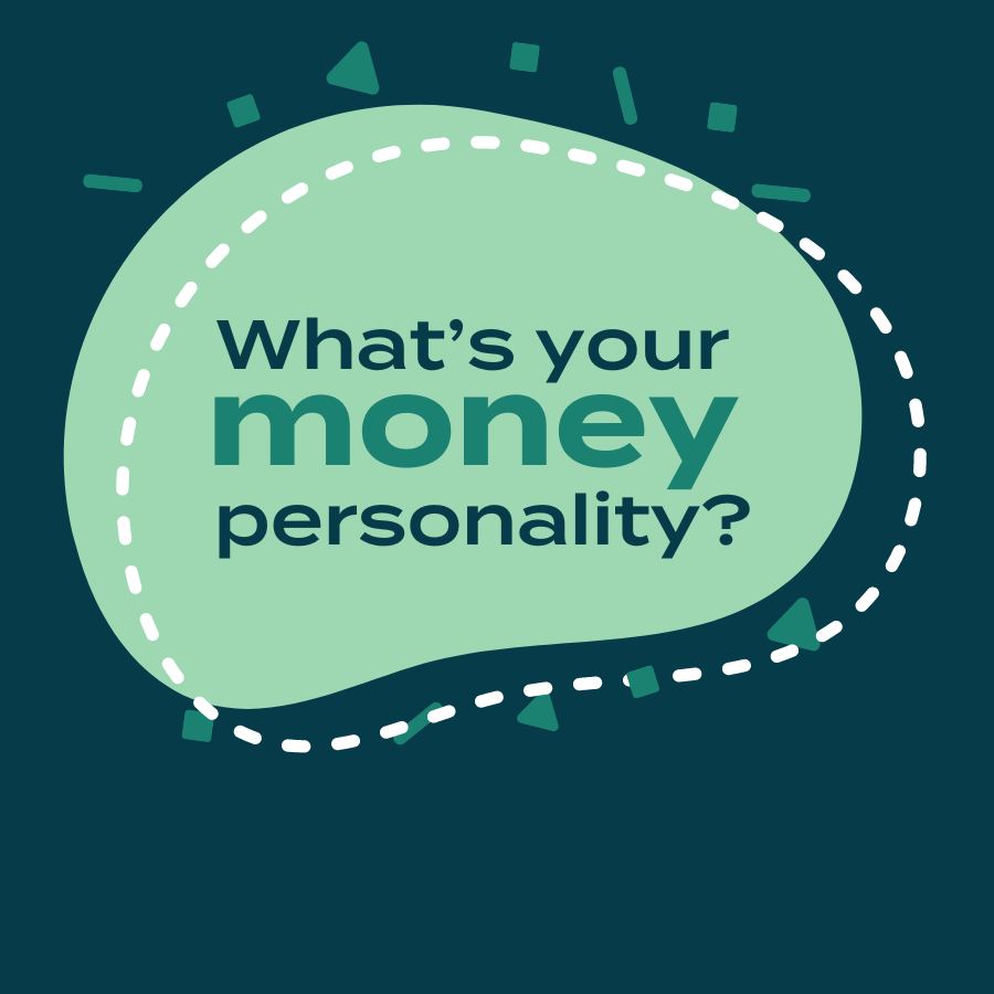 "What's your money personality?" logo from the Enrich Financial Wellness Platform.